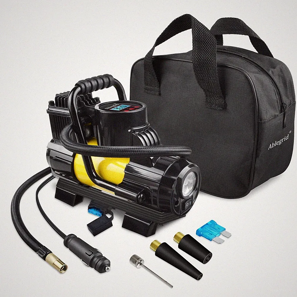 12V DC Portable 150PSI Air Compressor Car Tire Inflator Pump Auto Shut Off
