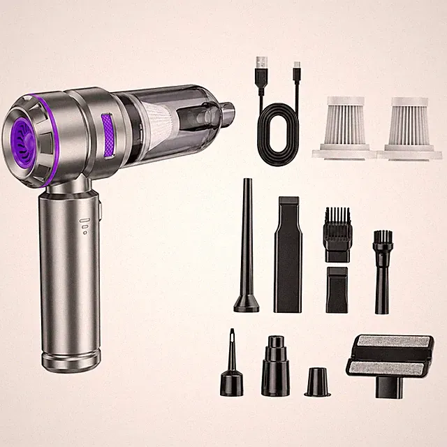 Cordless Car Vacuum Air Duster 20,000Pa Handheld 4-in-1 Mini 9000mAh Travel