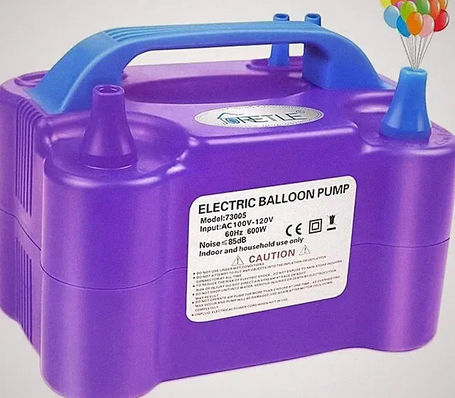 Electric Air Balloon Pump, Portable Dual Nozzle Electric Balloon Inflator Party