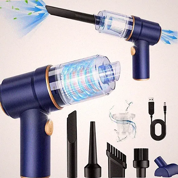 Handheld Car Vacuum Cleaner 9000Pa – 120W Cordless Vacuum & Air Duster 2-in-1