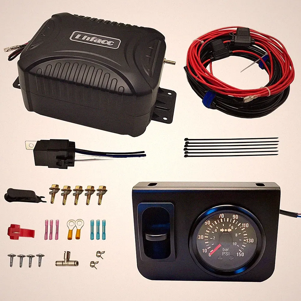 In Cab on Board Air Compressor System Air Pump System with Single Path Air Gauge