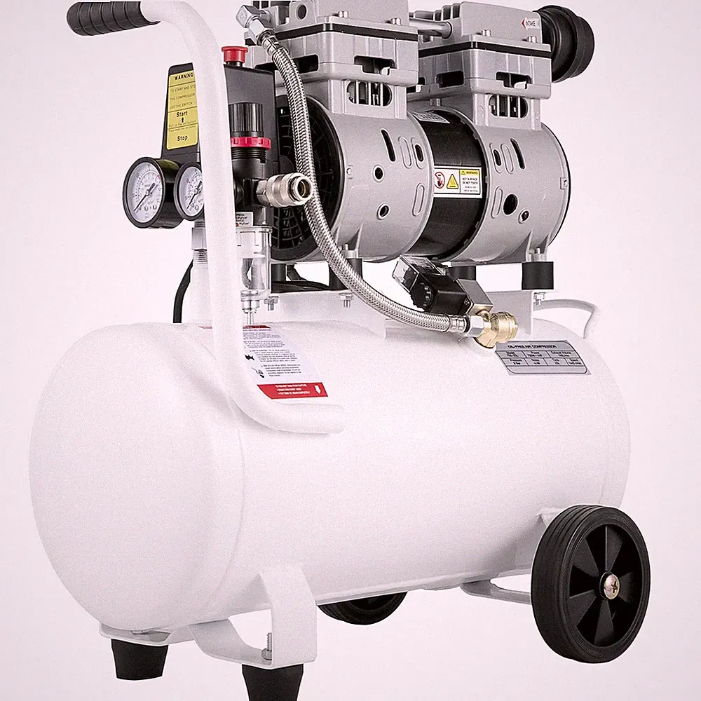 Oilless 25L Air Compressor, 1HP Copper Motor, 115 PSI, Low-Noise for Home & Auto
