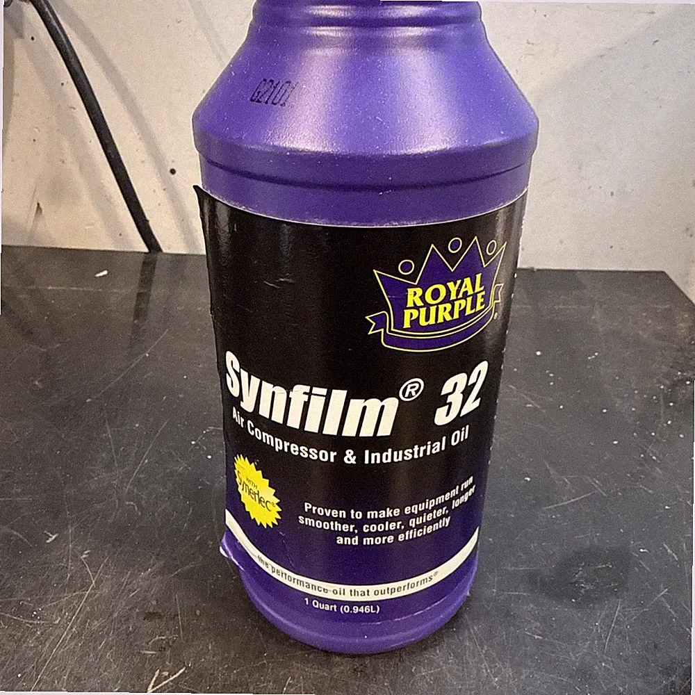 Royal Purple Synfilm 32 Air Compressor & Industrial oil, 1 Quart bottle #108234