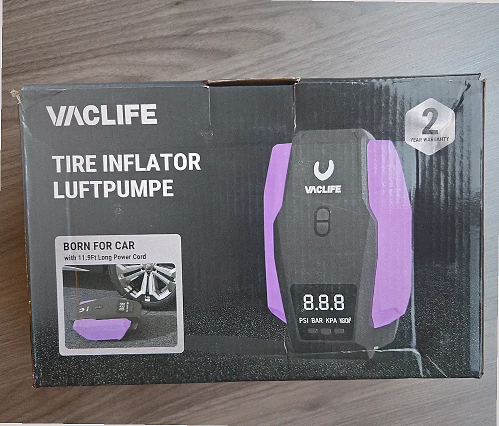 VacLife VL701 12V Portable Air Compressor - Purple